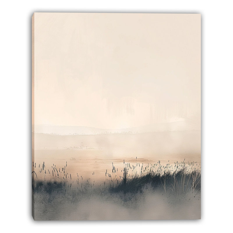 Art mural sur toile Misty Marsh, H 40 po x l 30 po x P 1,5 po