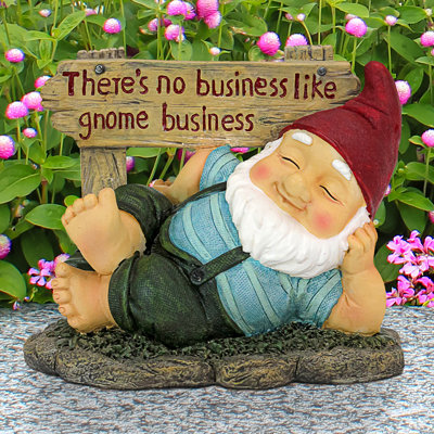  Statue gnome de repos Irving