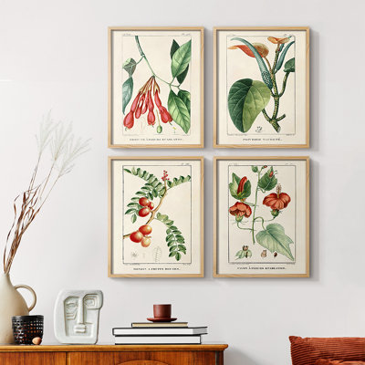 «Triple Block Print II», ensemble de 4 reproductions encadrées