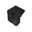 Accent Square End Table 22in Magnesium Oxide 1 Piece Indoor Outdoor Nightstand Side Table Black Finish-131981902
