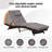Boho Upholstered Rattan Lounge Chair Deep Seating Wicker Accent Chair with Thick Cushions & Sturdy Frame-419483972