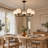 5-Light Dimmable Sputnik Modern Linear Chandelier-1362898526