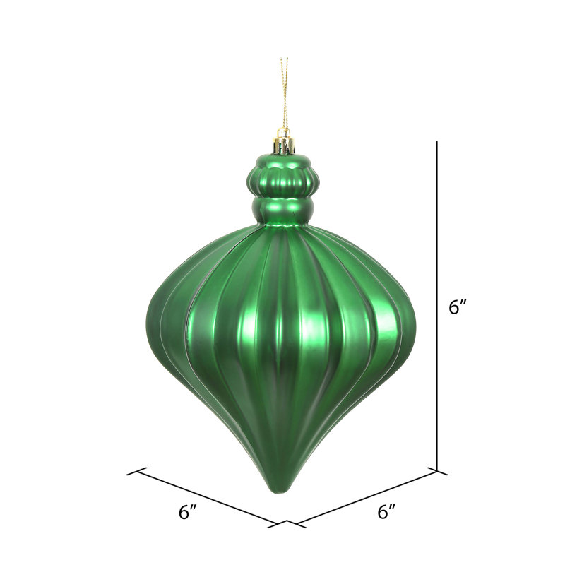 Ornement de Noël oignon 6 po, Vert