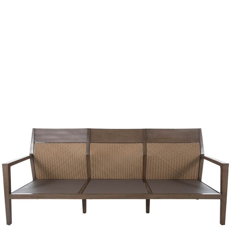 Savannah 86" Wide Outdoor Rectangle Sofa with Cushions