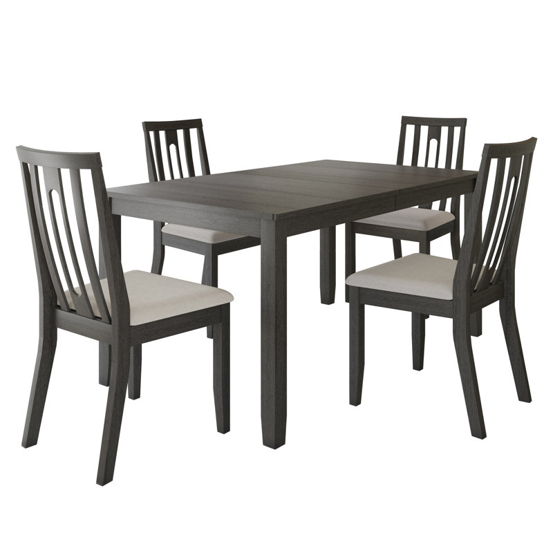 Ocossio 4 - Person Four Leg Dining Set, Gray
