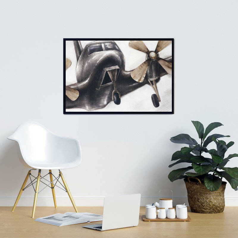 "Rétro avion en vol" sur toile