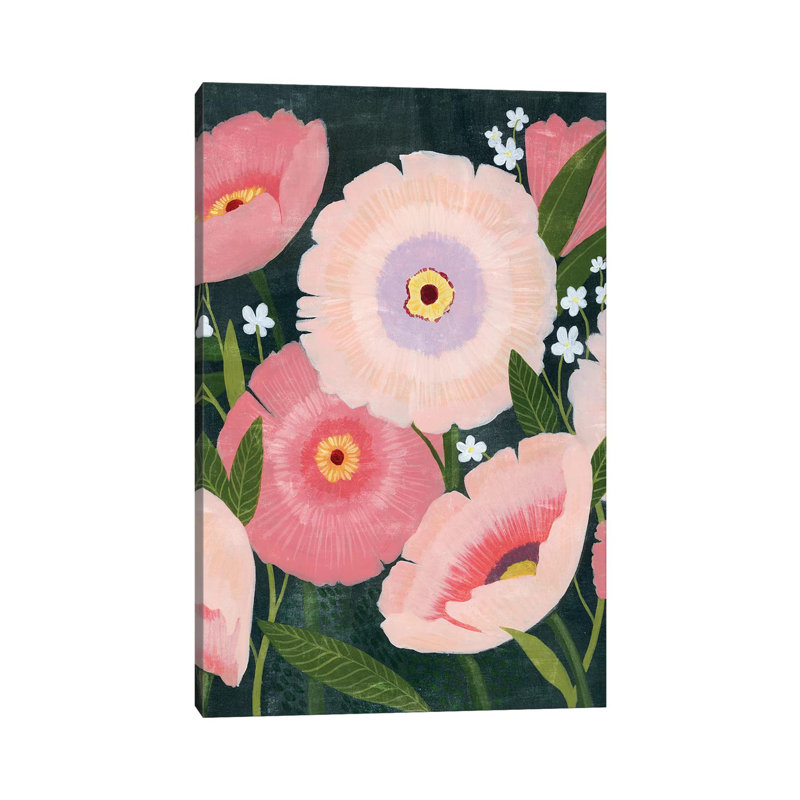 Nighttime Blooms I by Grace Popp - Wrapped Canvas Gallery-Wrapped Canvas Giclée, 66.04 cm H x 45.72 cm W x 1.91 cm D