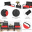 Ensemble de conversation en rotin de trois articles avec coussins-1155368361-1107692159
