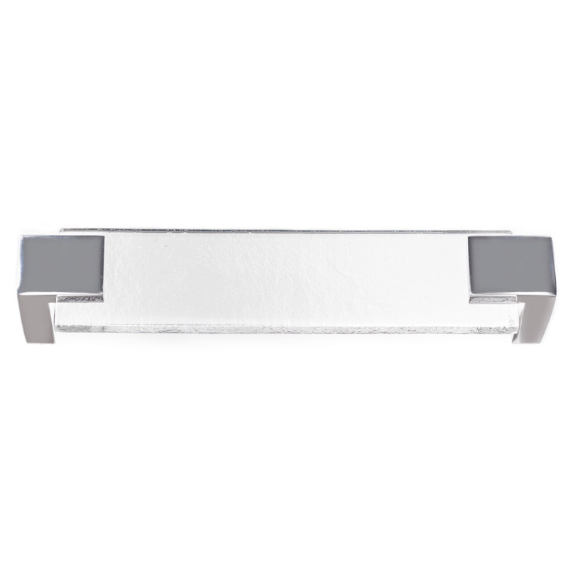 Affinity 5.625" Center to Center Bar Pull, Polished Chrome/Clear