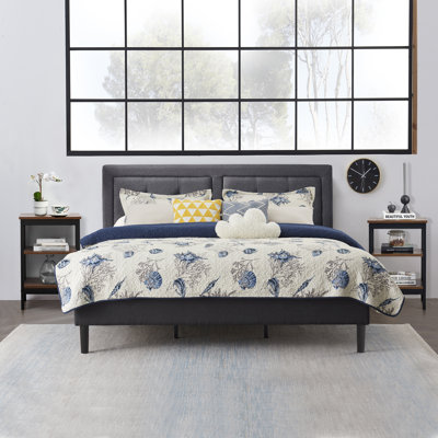 Ensemble de chambre avec lit plateforme 3 pièces Kempst