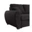 Canapé-lit modulaire réversible en molleton 95 po avec méridienne 95 po