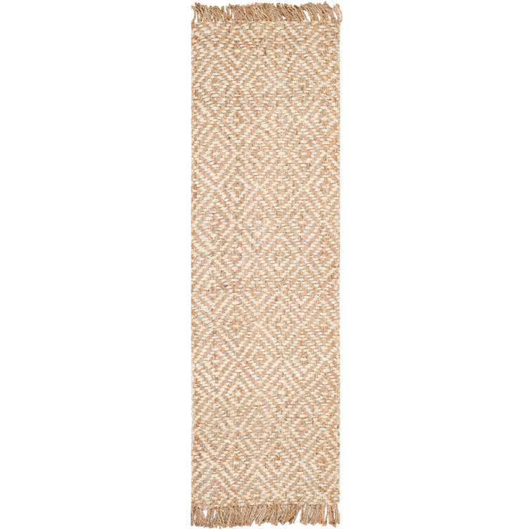 Jakwan Natural Fiber Hand Woven Jute Geometric Rug