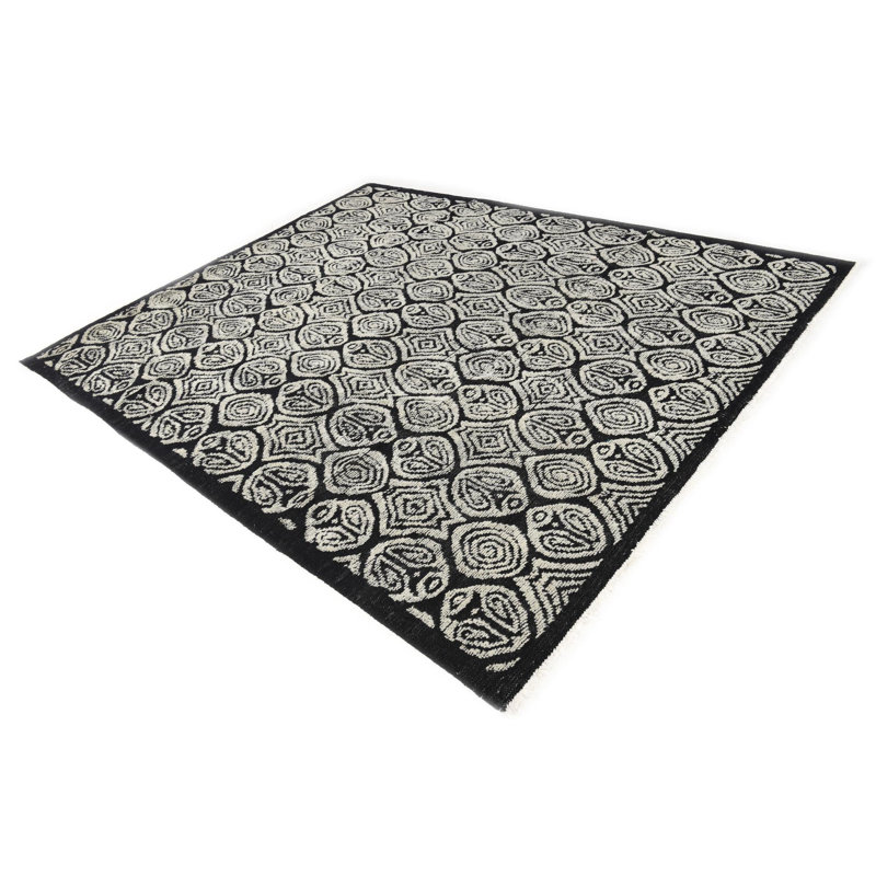 Tapis noir 8 x 10 Porcaro