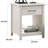 Kele Nightstand, 1 Drawer With Silver Handle, 1 Lower Open Shelf, White-121897282