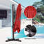 Parasol extérieur en porte-à-faux 153 po x 116 po avec base Easy-Move | Mobilité d'une personne-20444659