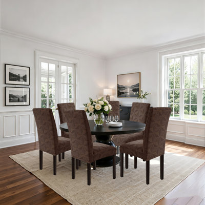 Housses de chaises de salle à manger extensibles pour chaises Parsons, ensemble de 6