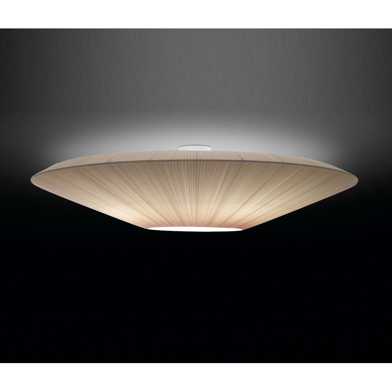 Plafonnier encastré 78,7 po Siam, Crème, H 18,7 po x l 78,74 po x P 78,74 po, 8