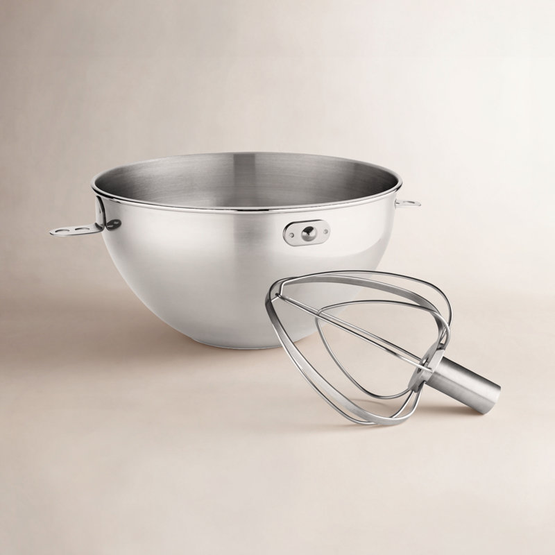 KitchenAid® 3 Quart Stainless Steel Bowl & Combi-Whip