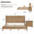 Solid Wood Panel Bedroom Set-117215324-117215325