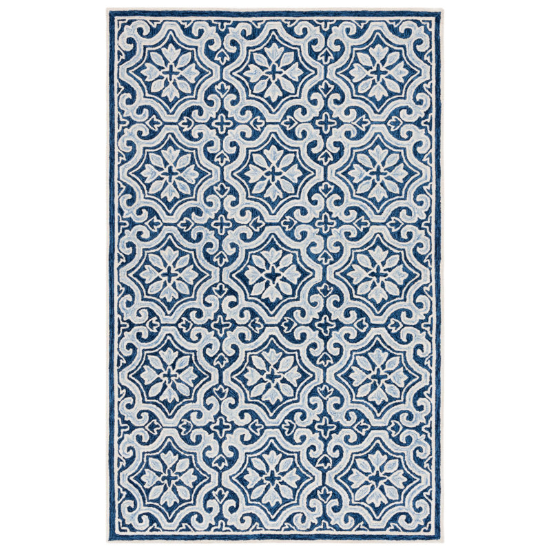 Lauren Ralph Lauren Hand Tufted Wool & Cotton Damask Rug, Rectangle 6' x 9'