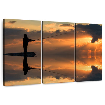 Senne pêche au coucher du soleil