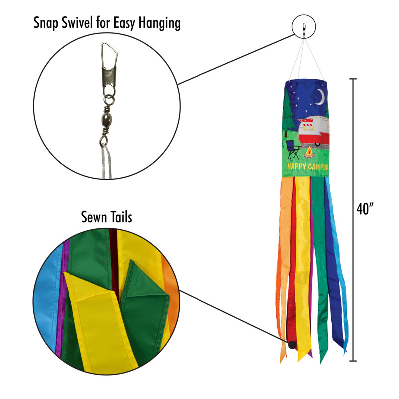 Retro Trailer 40" Windsock