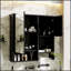 Armoire à pharmacie murale 29 po x 28 po avec miroir et barre à serviettes, solution de rangement compacte pour les salles de bain sans encombrement-134679272