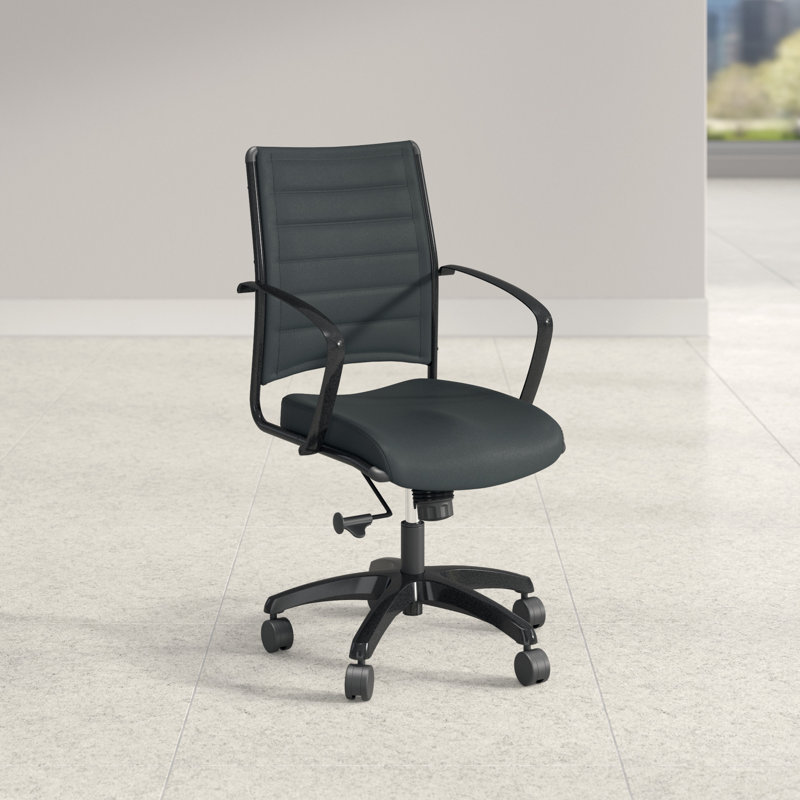 Chaise de travail en simili cuir Moriaty