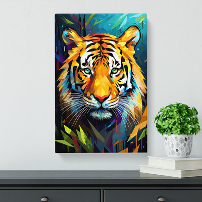Tiger Cubism Art No.2 - Wrapped Canvas