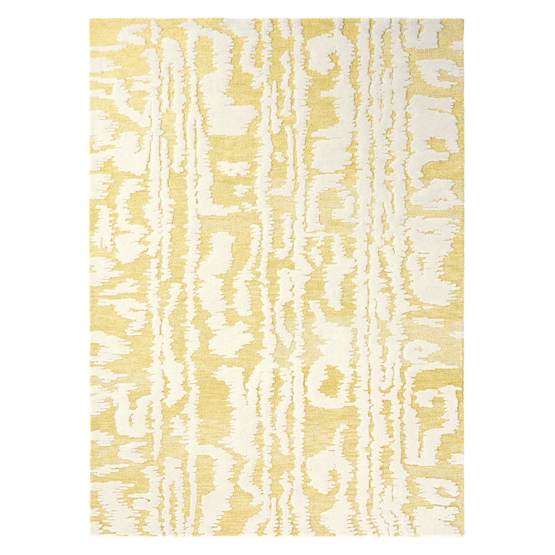 Hand Tufted Wool Abstract Area Rug, Rectangle 6'7" x 9'2"