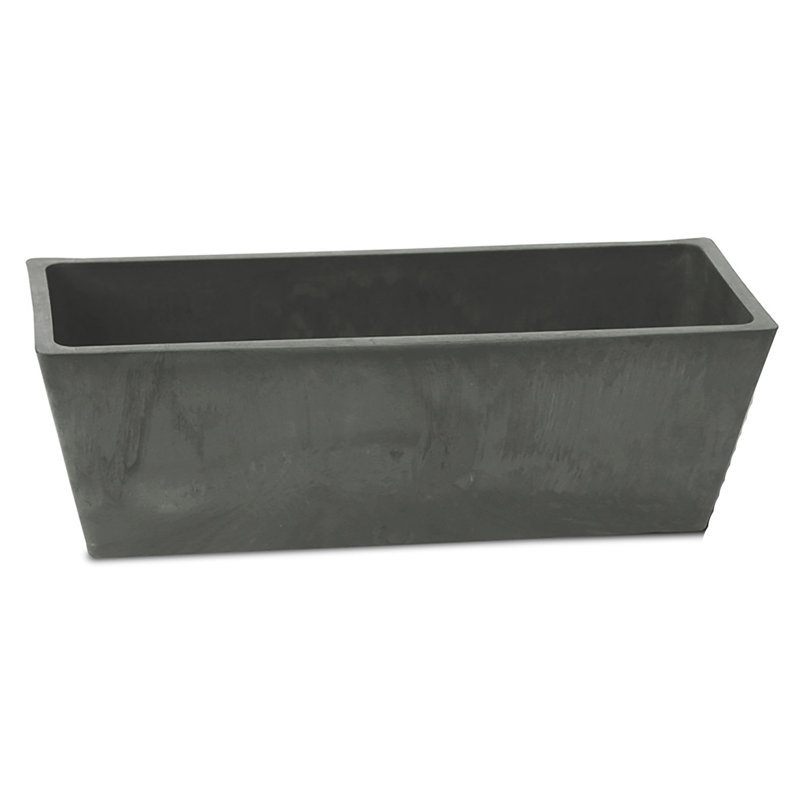 Cara Handmade Planter Box, Taupe, 7.5" H x  20" W x 6.5" D