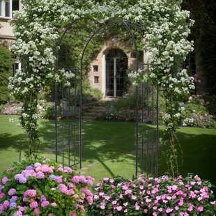 Tonnelle de jardin à treillis en fer