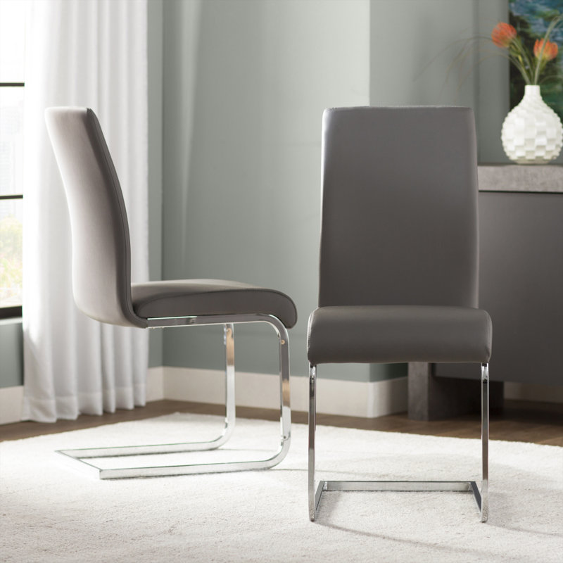 Chaise d'appoint rembourrée Anaija, Blanc
