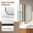 Kellett Octagon Aluminum Framed Modern Bathroom Wall Mirror-717295525-717295526
