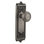 Deco Interior Mortise Door Knob with Egg & Dart Long Plate