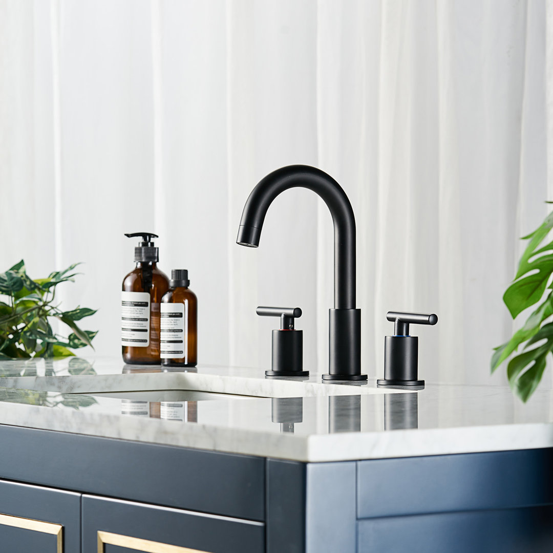 Widespread Bathroom Faucet 2-handle Bathroom Sink Faucet with Drain Assembly WOWOW 