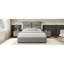 Grand lit plateforme hydraulique avec rangement, soutien solide, cuir synthétique confortable, structure relevable moderne Sensor Night, doux-744579724