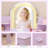 Kids Vanity with Lighted Mirror & Stool, Little Girls Vanity with Adjustable LED Light, Bookshelf, Storage Drawer & Shelves for Girls 3-9, Purple-1439151793
