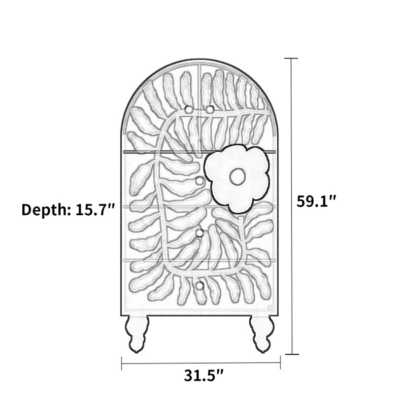 Armoire décorative française moderne