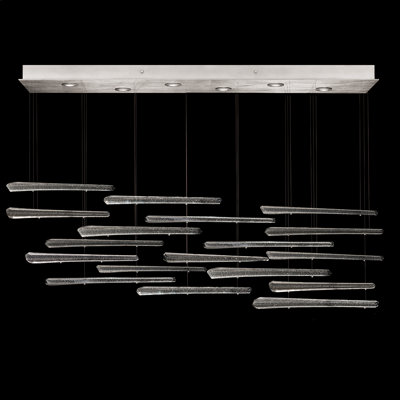 Luminaire suspendu géométrique pour îlot de cuisine 6 lumières Elevate