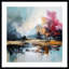 «Abstract Reflections of the Landscape» par Weirton Wood, reproduction d'art encadrée-1966436235