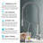 KRAUS Oletto 2-In-1 Commercial Style Pull-Down Single Handle Water Filter Kitchen Faucet With Purita 2-Stage Under-Sink Filtration System-103150488