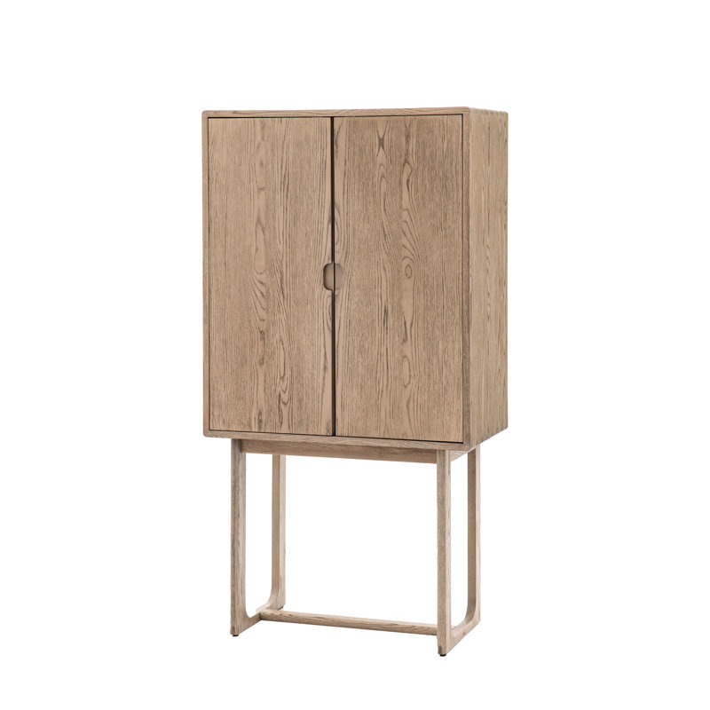Navarius 45cm Bar Cabinet, Smoked