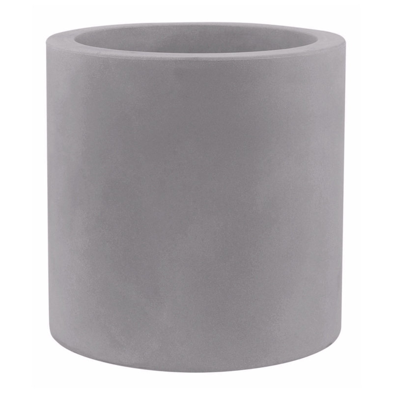 Cilindro - High Resin Pot Planter - Simple, Steel, 11.75" H x 11.75" W x 11.75" D
