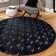 Latitude Run® Column Novica Rug Navy Blue and Gold