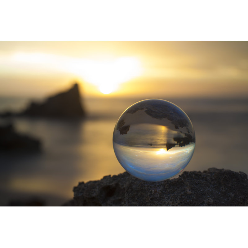 Crystal Ball At Sunset - Wrapped Canvas Print, 81cm H x 122cm W x 3.8cm D