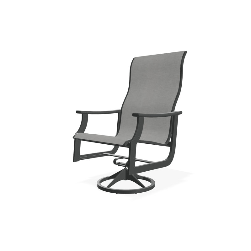 St. Catherine Polymer Outdoor Lounge Chair, Graphite, James