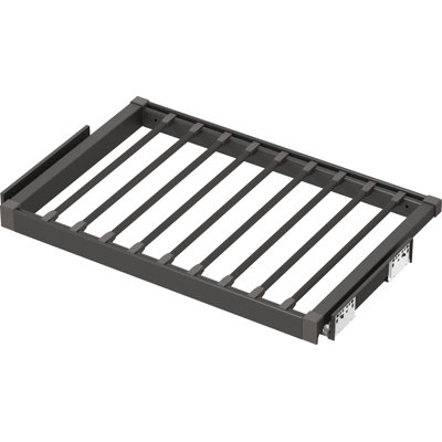  Pull-out Pants Rack For Closet, Detachable Anti-slip Hanging Rod, Damping Slide Rail, For Closet Inner Width 28 29/64''- 30 27/64''