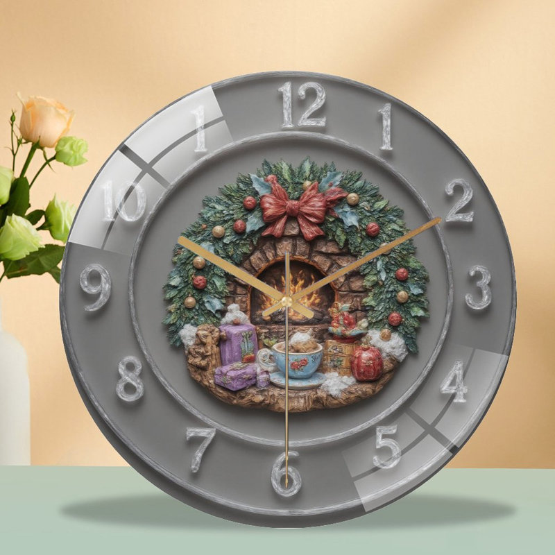 Horloge murale de Noël 12 po