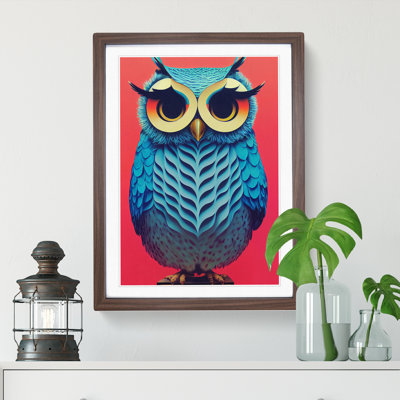 XV1022-4538X The Flourishing Owl 1 Piece Single Picture Frame Wall Art